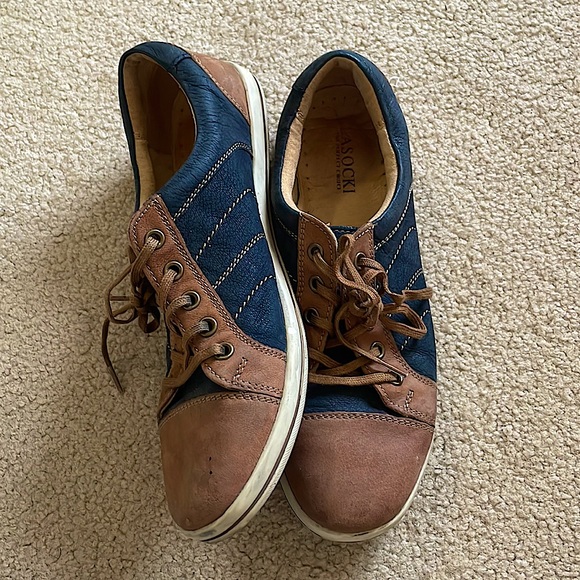 Lasocki // Blue & Brown Leather Shoes - Picture 4 of 11